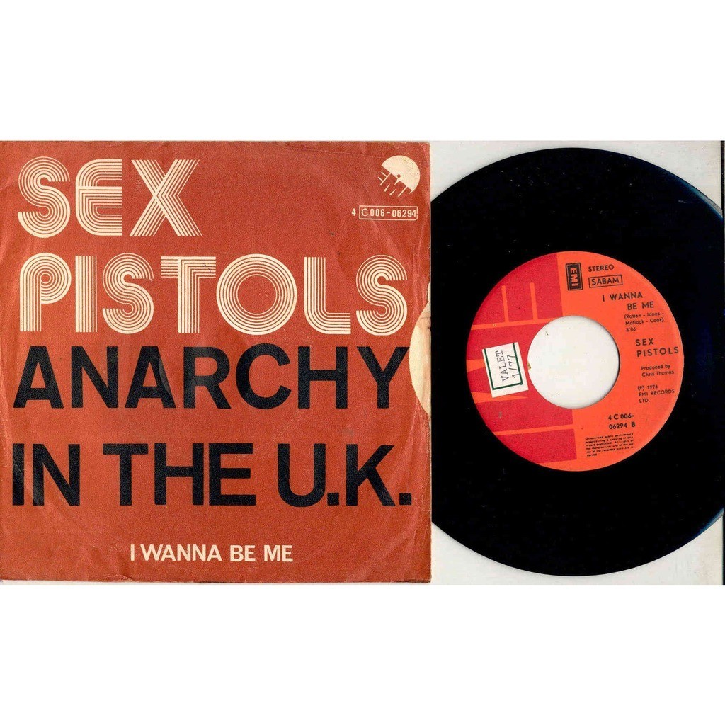 Edição belga do compacto de Anarchy in the U. K.