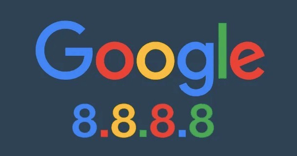 Banner onde se lê: Google 8.8.8.8