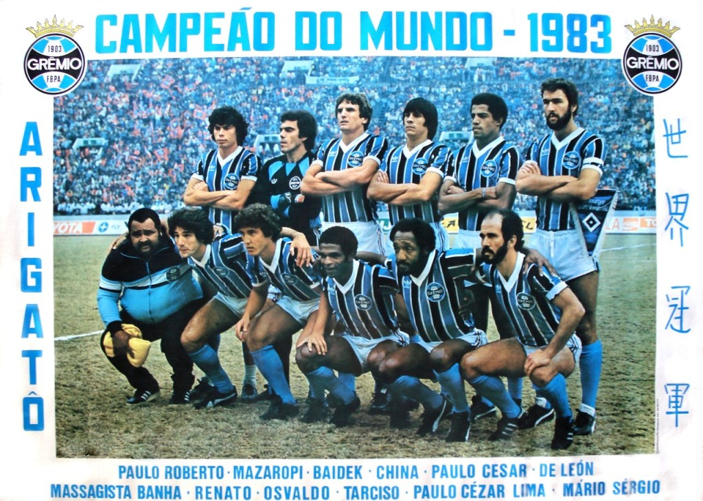 Poster comemorativo com a foto oficial do time