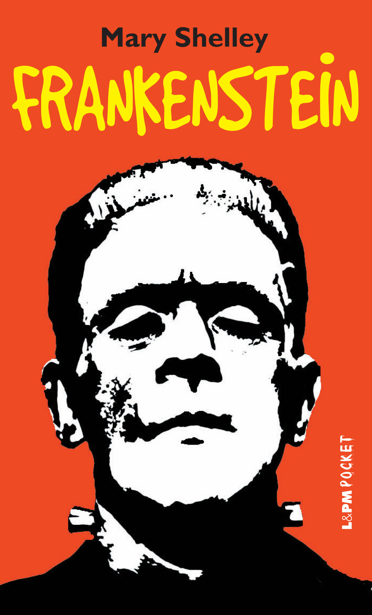 Edição brasileira de Frankenstein, pela L&PM Editora, com Boris Karloff na capa