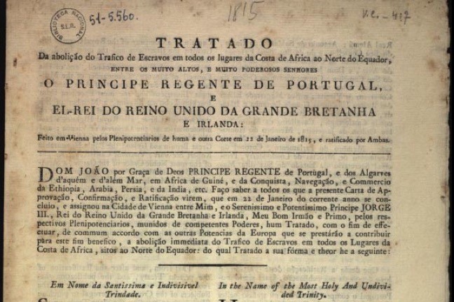 Fragmento da transcrição oficial (impressa em português e em inglês) do Tratado