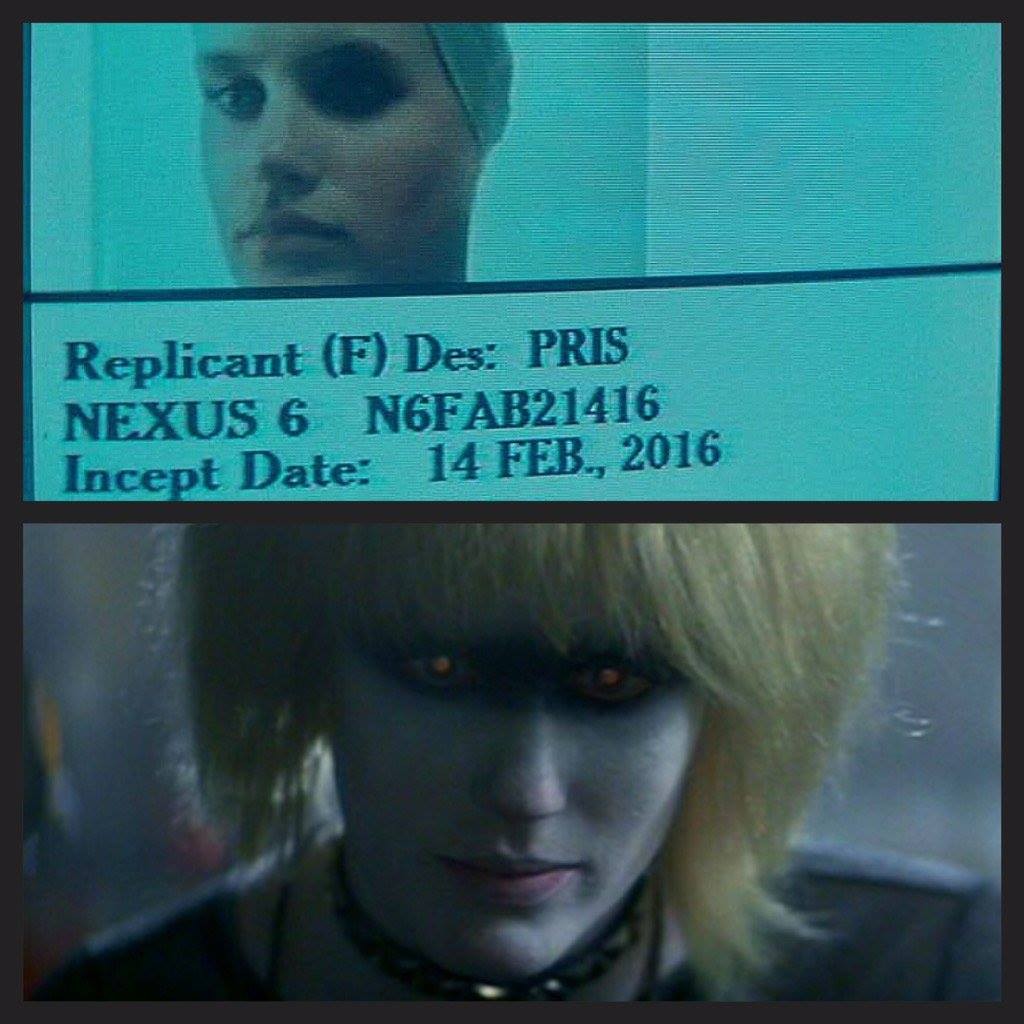 Cena do filme Blade Runner mostrando a ficha de uma personagem replicante, incluindo a data de nascimento em 14 de fevereiro