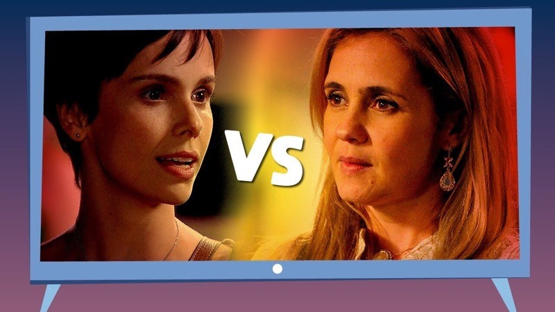 Fotos de Nina e de Carminha, as antagonistas centrais de Avenida Brasil.