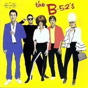 Capa do álbum The B-52's, com o apóstrofo, de 1979.