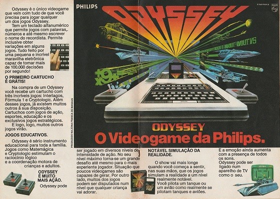 Anúncio impresso do lançamento do Odyssey, “o videogame da Philips“