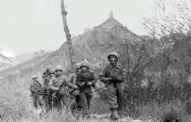 Patrulha brasileira em Montese