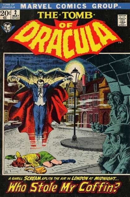 Capa de revista em quadrinhos da Marvel estrelada por Dracula