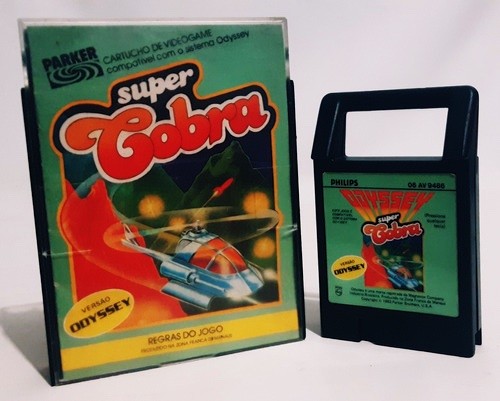 O jogo Super Cobra para Odyssey, lançado no Brasil pela Philips.