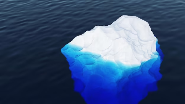 Foto moderna de fragmento de iceberg