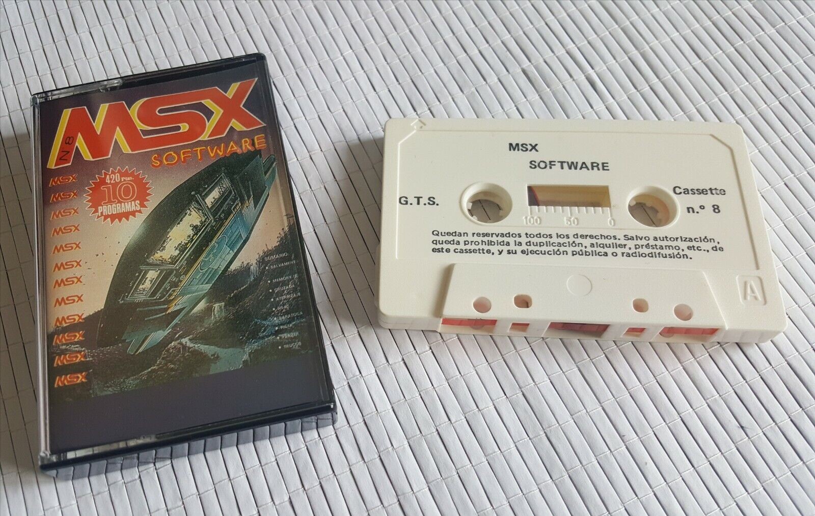 Uma revista para MSX em fita cassete, mas em versão do exterior.