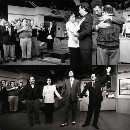 Bastidores da gravação final de Seinfeld