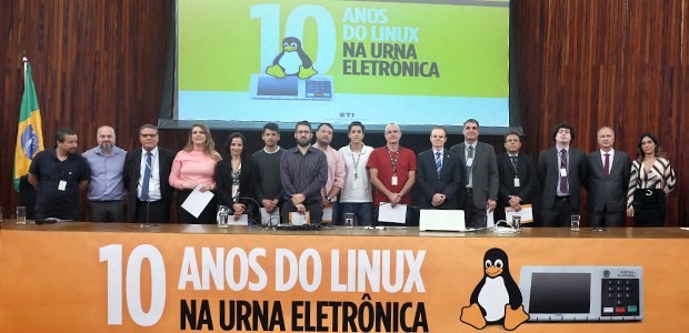 Comemoração dos 10 anos do Linux na urna eletrônica, no TSE