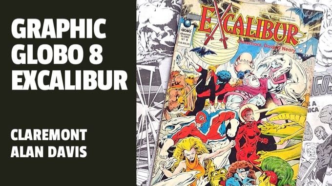 Capa da Graphic Globo 8, com o grupo Excalibur