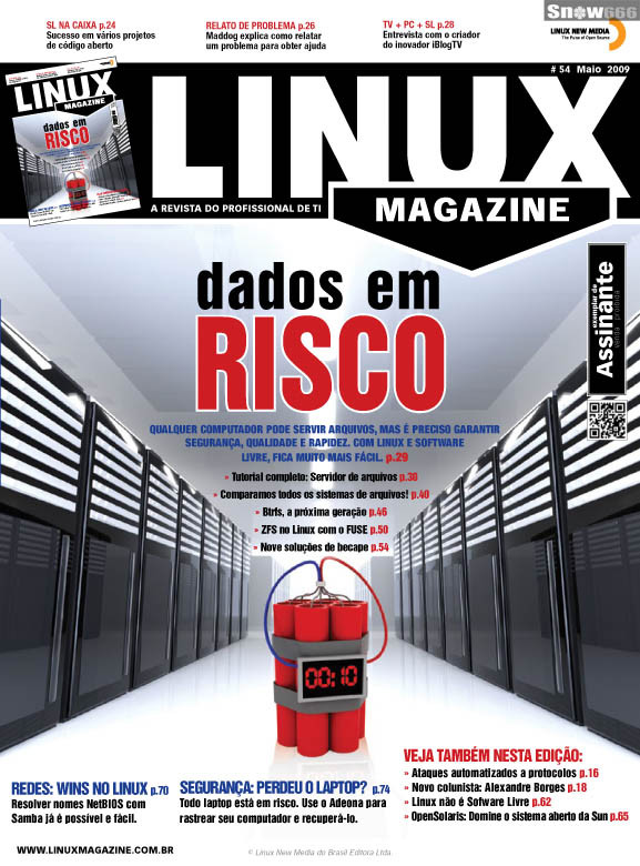 Capa da Linux Magazine 54