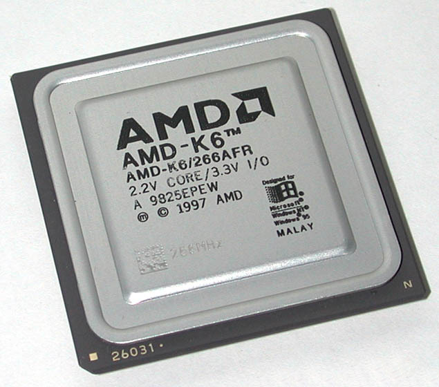 Um AMD K6-2 de 266MHz