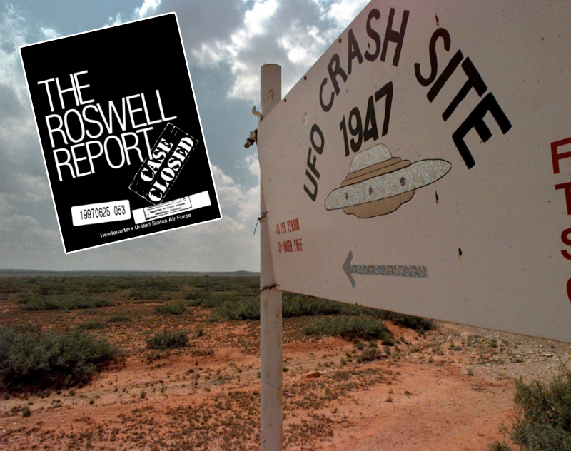 Placa turística indica o local do alegado fenômeno