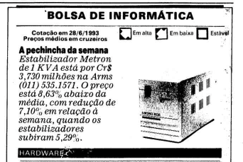 Destaque do Estadão para a pechincha do estabilizador milionário