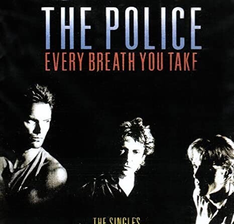 Capa da coletânea de singles do The Police, cujo título tamém é Every Breath You Take