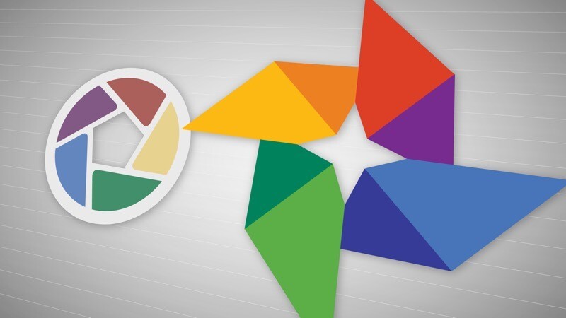 Logos do Picasa e do Google Photos