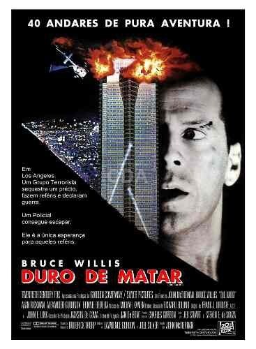 Reprodução do cartaz de Duro de Matar