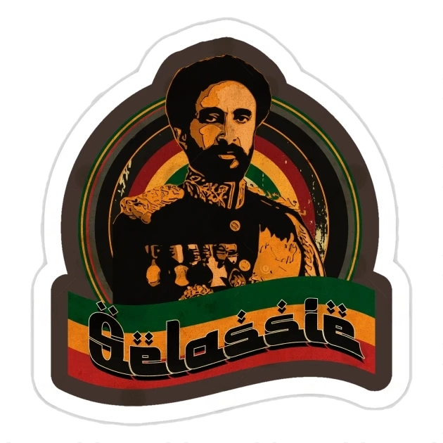 Haile Selassie em interpretação artística de estilo rastafari