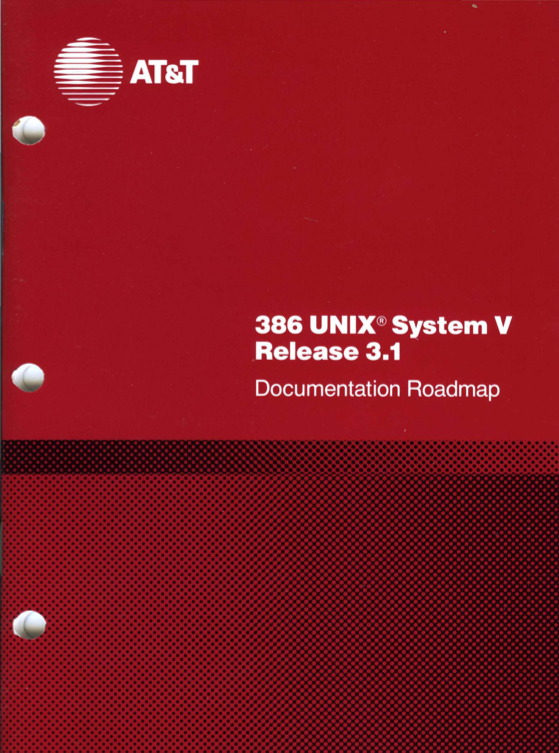 Capa da referência da documentação do Unix System V Release 3.1