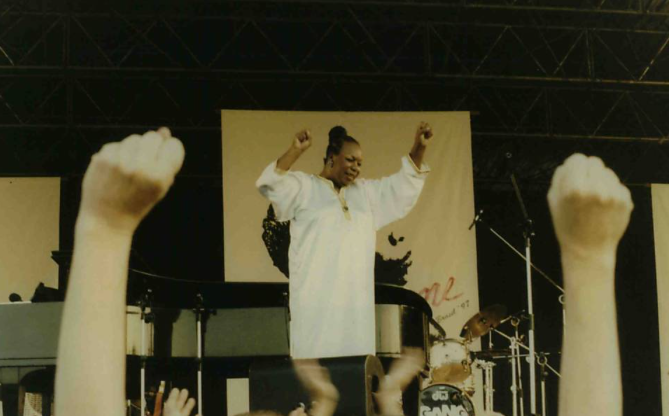 Nina Simone no Ibirapuera em 1997