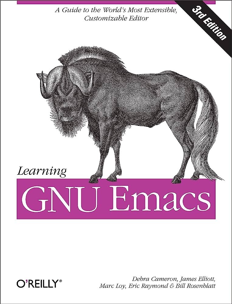 Capa do livro 'Learning GNU Emacs'