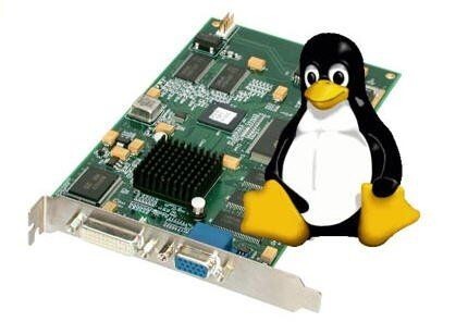 Logo do Linux aplicado a uma placa de vídeo