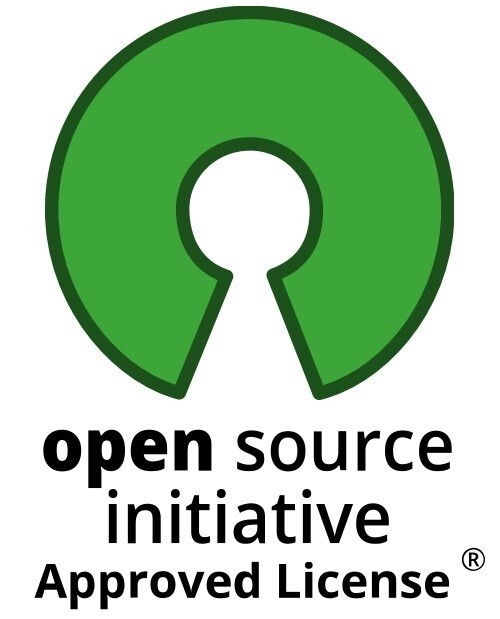 Selo de “open source initiative approved license“