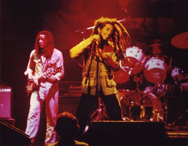 Bob Marley no palco em seu último show, 2 dias depois