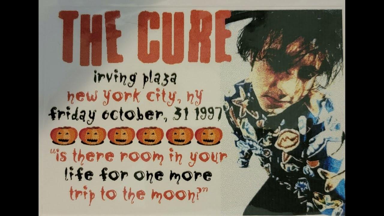 Cartaz do show do The Cure em NY em 31/10/1997