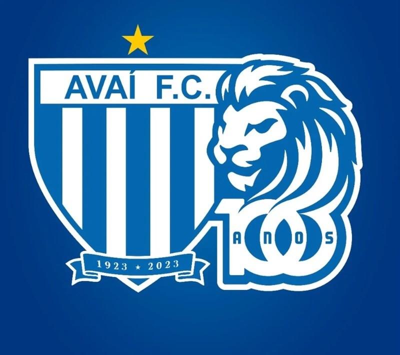 Escudo comemorativo do centenário do Avaí F. C.