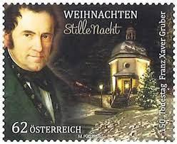 Selo postal austríaco comemora Gruber e Noite Feliz