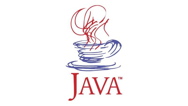 Logo clássico, em estilo rabiscado, da linguagem Java
