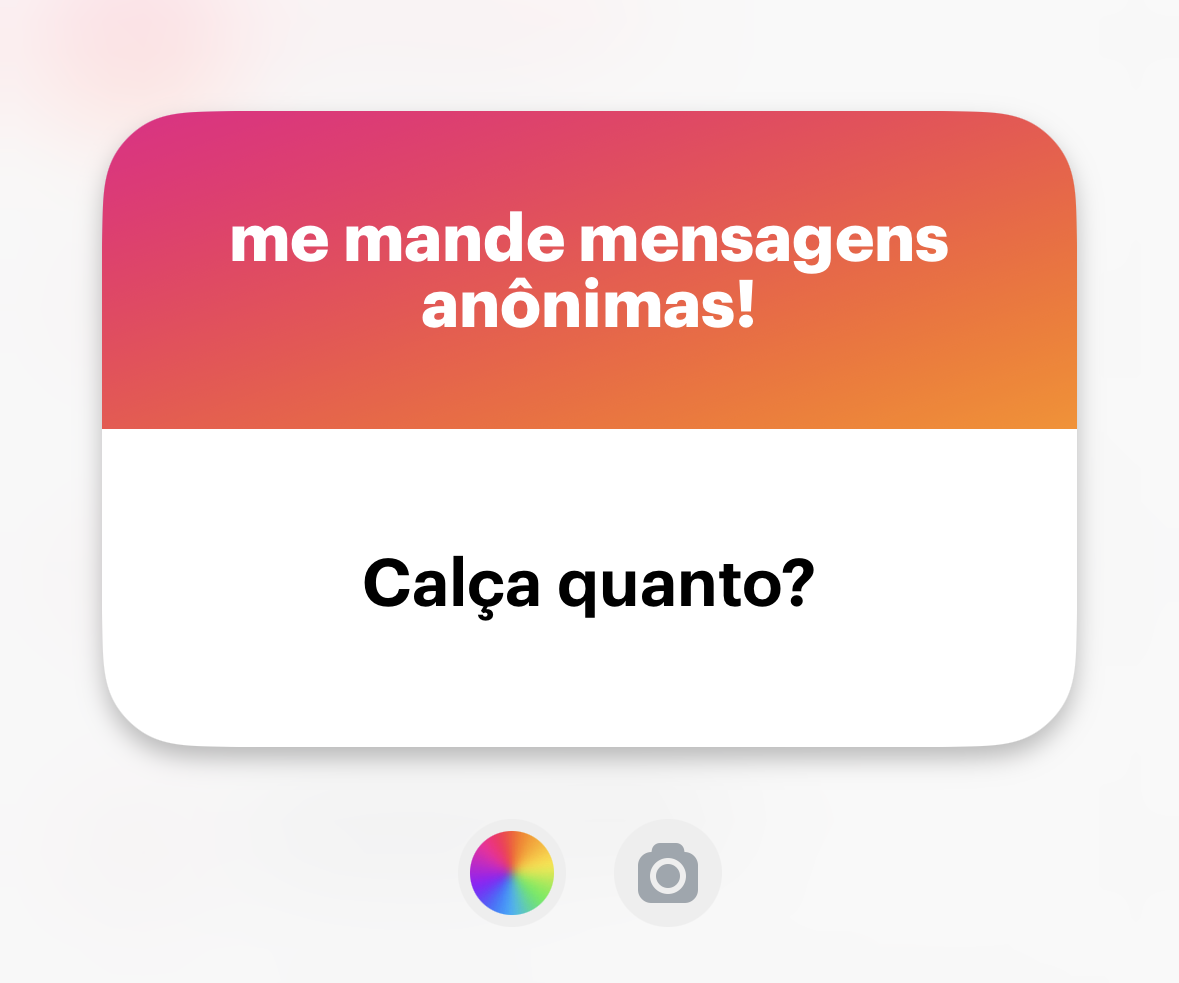 Banner do NGL com a pergunta: <br><br>Calça quanto?