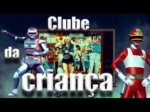 Montagem visual com cena do Clube da Criança apresentado por Angélica e os personagens japoneses lançados na época.