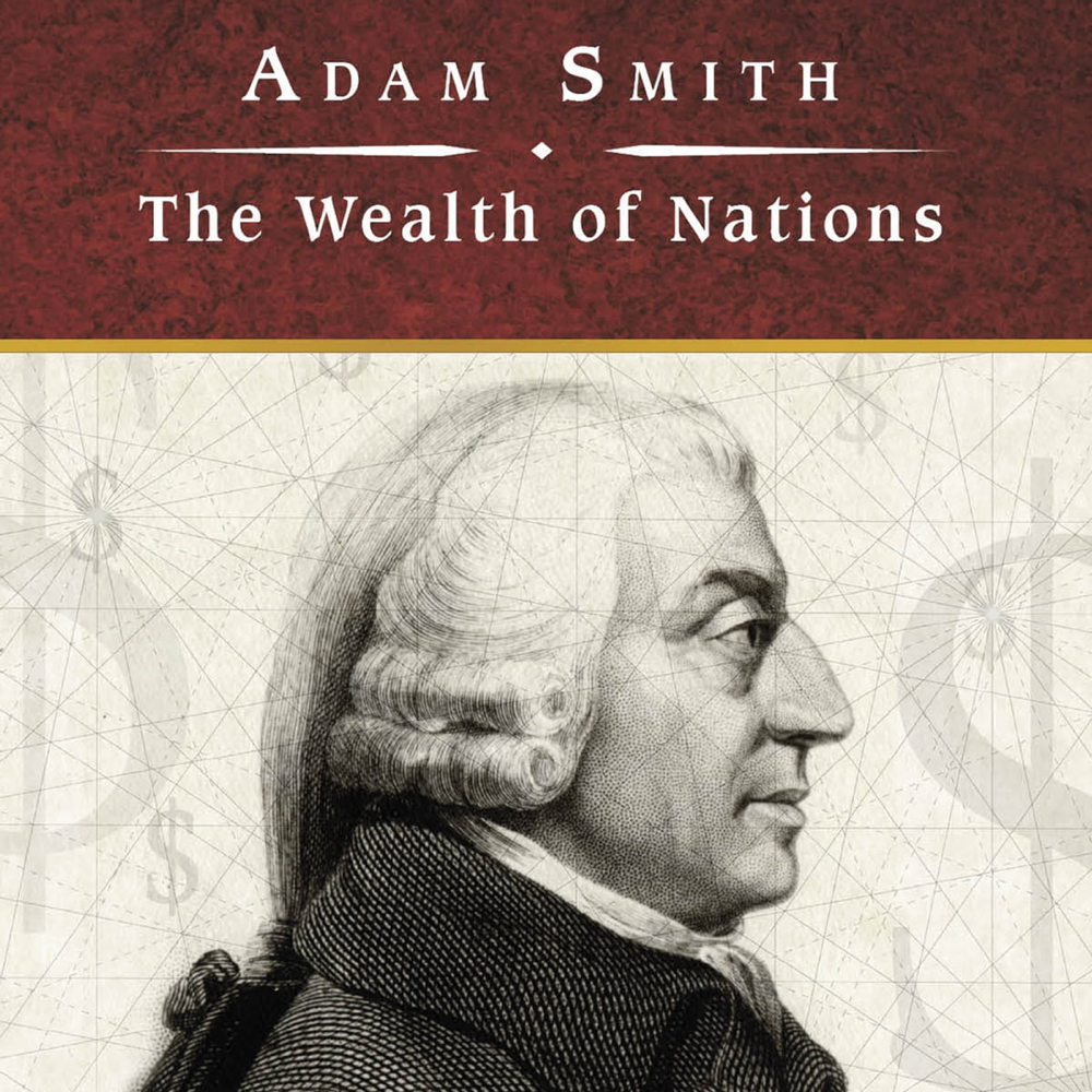Busto de Adam Smith em capa de edição moderna de sua obra