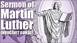 Banner com alusão ao sermão do domingo do invocavit