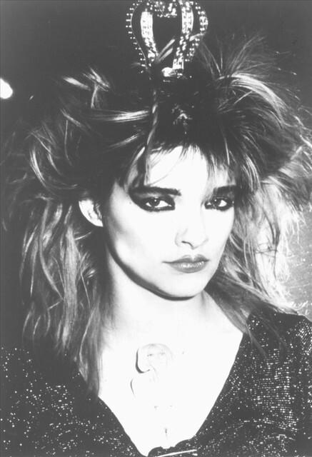 Nina Hagen em foto em preto e branco