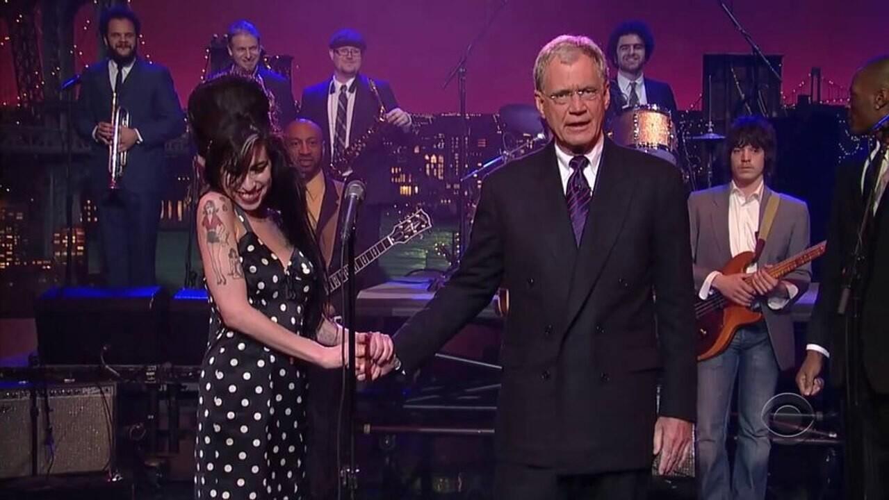 Foto de Amy Winehouse e David Letterman