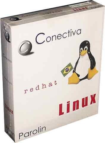 Foto da caixa da primeira versão do Conectiva Linux